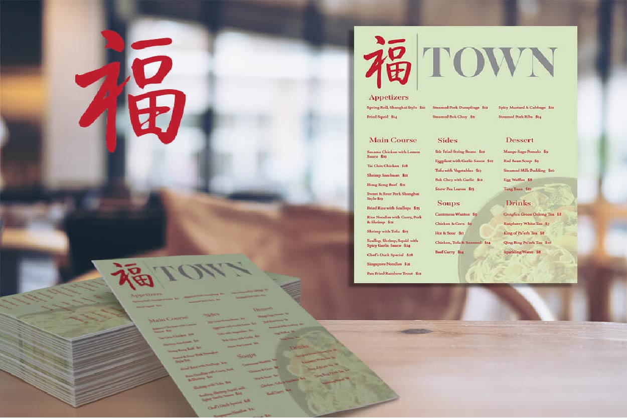 Town Menu Mock Up